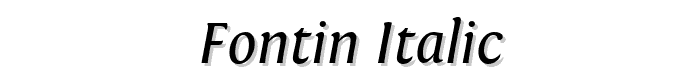 Fontin Italic font